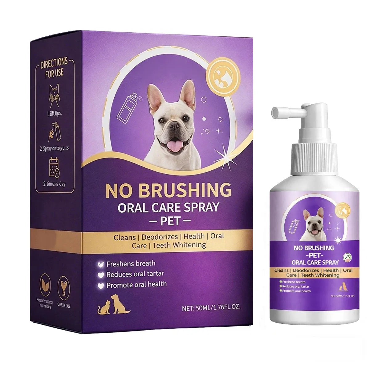 UK NO BRUSHING oral care spray for dogs cats