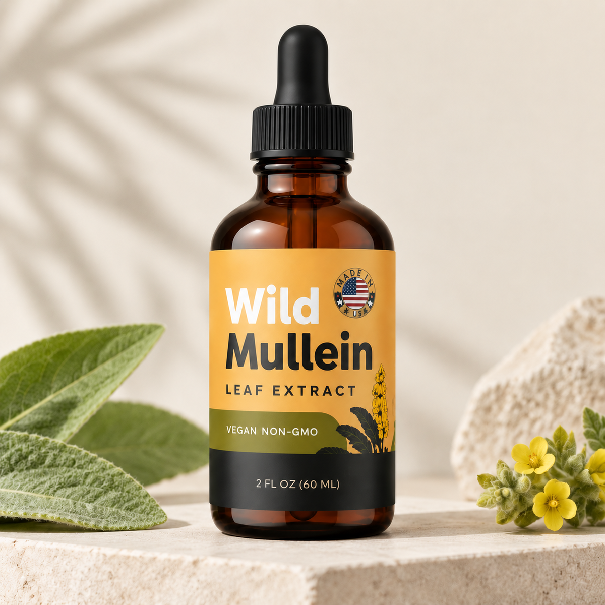 UK Wild Mullein Botanical Leaf Extract – Natural Plant-Based Formula